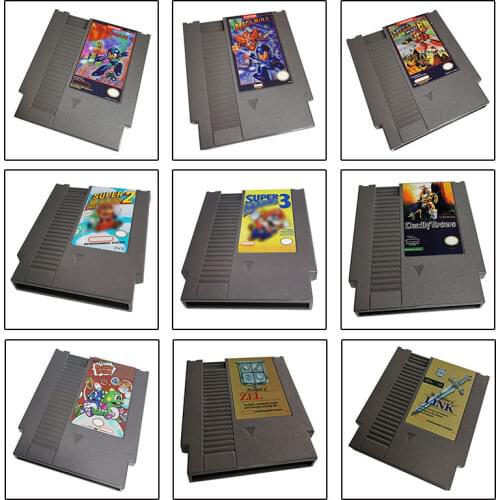 Super Game Memory Cards 8 Bit 72 Pins multi Game Cartridge For NES Classic Cartridge Games grey shell