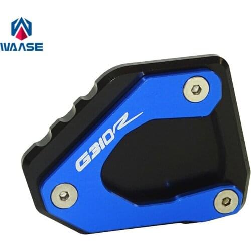 Waase For BMW G310R 2016 2017 G310 R Motorbike Kickstand Foot Side Stand Extension Pad Support Plate