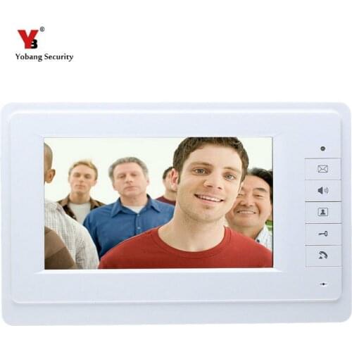 Yobang Security freeship 7" LCD indoor monitor without outdoor camera indoor screen for video intercom door bell phone