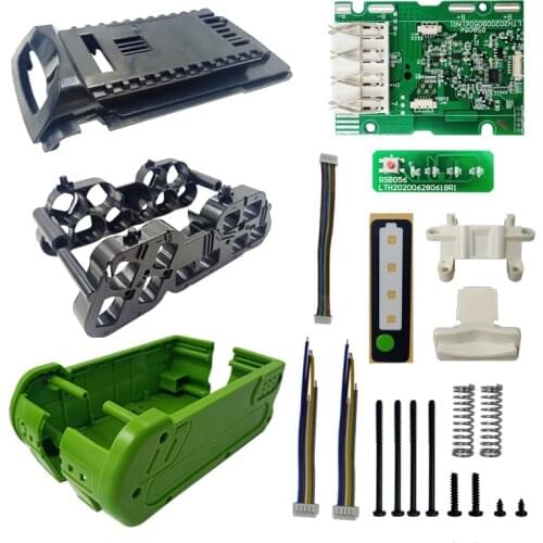 10*18650 version Battery Plastic Case Charging Protection Circuit Board PCB for greenworks 40V Lawn mower cropper grass cutter