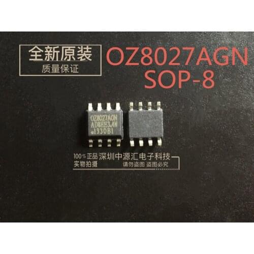 10pcs 100% new and orginal OZ8027AGN OZ8027 SOP-8 Intelligent Lighting Family in stock