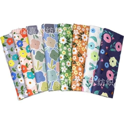 160x50cm New Flroal Twill Cotton Sewing Fabric Environmental Protection Printing and Dyeing Making Bedding Infant Cloth