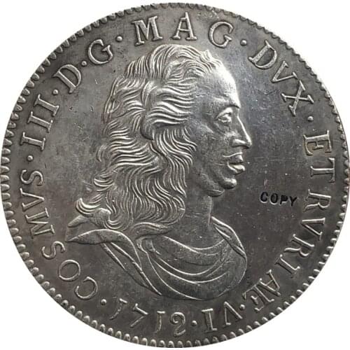 1712 Italy 1 Tollero - Cosimo III coins copy