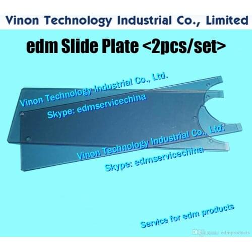 2pcs/set) AQ560L edm Slide Plate SM-1 570Lx165Wx6Tmm 3034881 for Sodic k AQ560L wire-cut edm machine Packing Plate