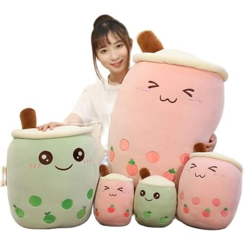 24/35/50/70cm new style bubble tea cup plush toy pillow full filling milk tea soft doll stuffed cushion birthday gift for kids