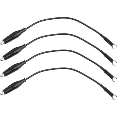 4Pcs Oscilloscope Probe Ground Lead Wire Cable RoHS (2002/95/EC) Standard Scope Clip Test Probe