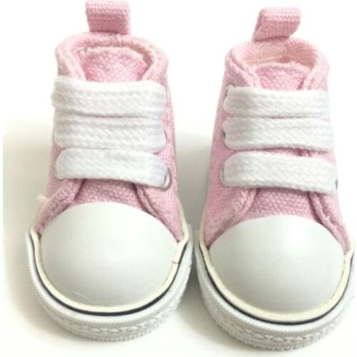 BEIOUFENG 5CM Fashion Doll Shoes Causal Canvas Shoes for BJD Dolls,1/6 Bjd Doll Footwear Sports Shoes for Dolls Sneakers 2 Pair