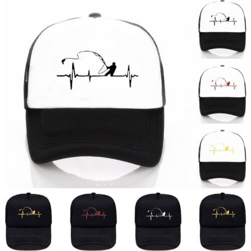 Fishing baseball cap Factory Price DIY Mesh cap For Women And Men Mesh Summer Printed Logo Snapback Cap