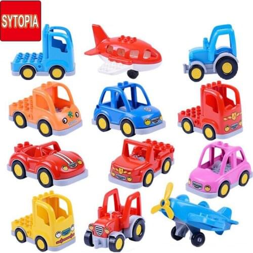 Big Blocks Car Plane Compatible with Big Kid Blocks Accessories Parts My Creator Truck Toy Boy Girl Children Gift