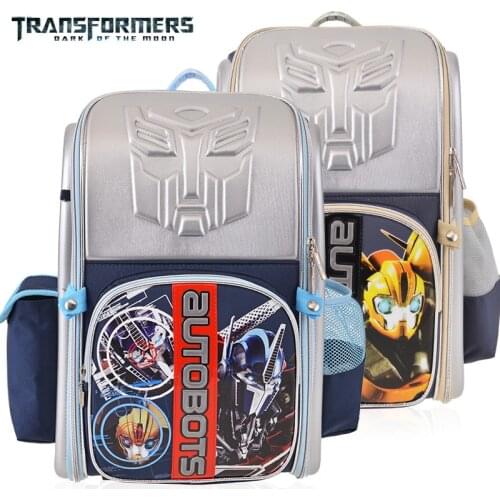 Cartoon Anime Children Backpacks Kids Transformation Shoulder Bag Deformation Hero Schoolbags Age 7-12