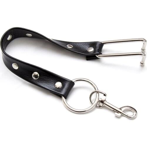Manyjoy PU Leather Studded Attachable Nose Hook Restraint Sex Toys for couples