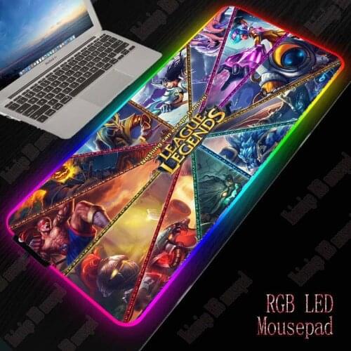 MRGBEST Custom RGB Gaming Mouse Pad Large Desktop Computer Mouse Pad Gamer XXL Backlight Control Comfortable Keyboard Table Mat