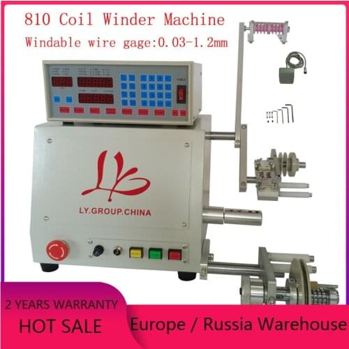 LY 810 coil winding machine Computer Automatic Wire winder Dispenser Dispensing Machine for 0.03 to 1.2mm 400W