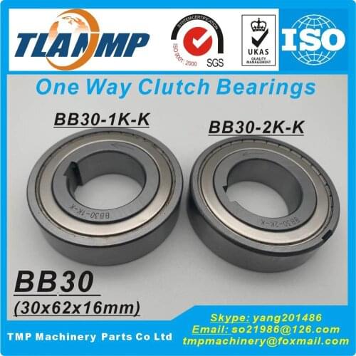 BB30 , BB30-1K-K , BB30-2K-K One Way Clutches Sprag Type (30x62x16mm) Overrunning CAM clutches