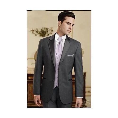 2015 New Fashion Mens Black Suits Jacket Pants Formal Dress Men Suit men wedding suits groom tuxedos (jacket+pants+vest+tie))