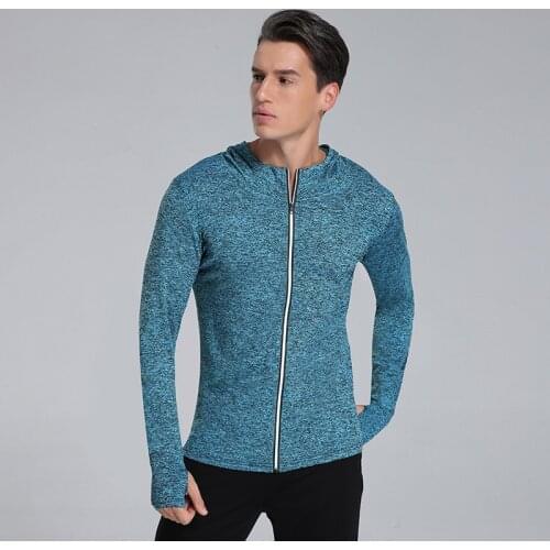 New Mens Running Jackets Quick Dry Soccer Basketball Compression Long Sleeve Tights Top Breathable Gym Fitness Training Clothes