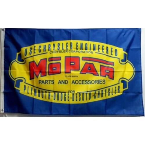 NEW Blue Racing Banner Car Flag For Mopar 3x5 FT 90cmx150cm Flag free shipping