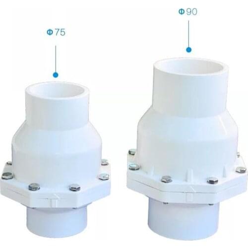 Check Valve Kitchen Toilet Sewer PVC Drainpipe Non-return Flap Valve Diameter 75mm 90mm 110mm