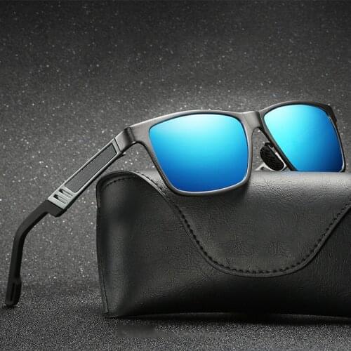 Fashion Aluminum Magnesium Square Polarized Sunglasses For Men Women Driving Fishing Sports Mirror Goggle Sun Glasses Eyewear