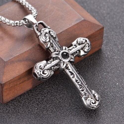 Cross Necklace For Women Men Long Chain Punk Jewelry Accessories Choker Gothic Gift Wholesale