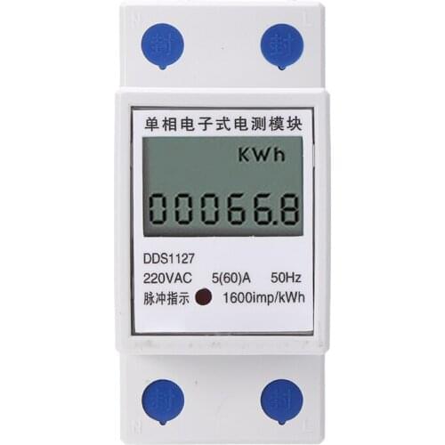 Practical 20-250VAC Digital LCD Energy Meter Wattmeter Wattage Electricity Power Consumption Meter High Precision