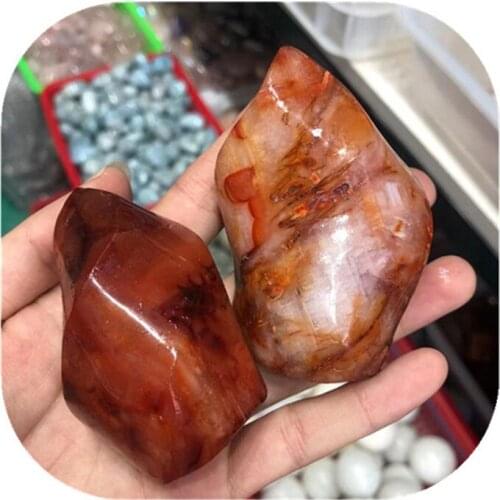 Natural Carnelian Red Agate Torch Crystal Healing Stones For Decoration