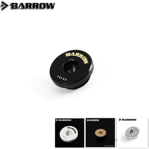Barrow water cooler Stop Fitting Ultra-thin Recessed Hexagon Black/Silver/White/Gold Hand Twist heatsink gadget