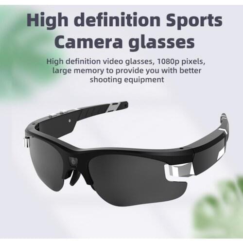 New HD 1080P Camera Smart Glasses Polarized Lens Sunglasses Camera Action Sport Video Camera Glasses Support 128G Memory Card