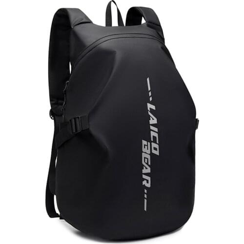 Waterproof Motorcycle Backpack Oxford Cloth Locomotive Riding Bag Reflective Motorcycle Motocross Helmet Backpack Computer Bag