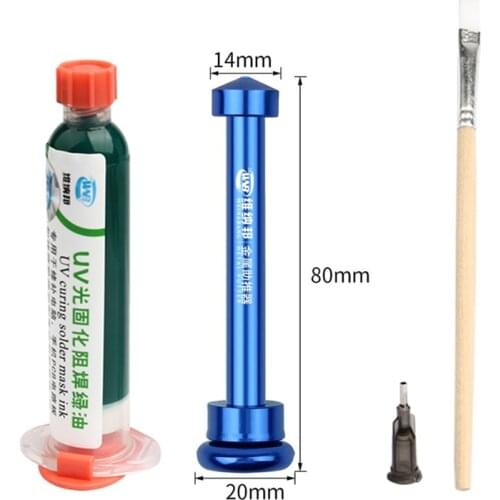 10ML Green UV Solder Mask BGA PCB Paint Prevent Corrosive Arcing Soldering Paste Flux PCB UV Photosensitive Inks Green Oil