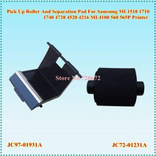 10sets Pickup Roller JC72-01231A + Separation PAD JC97-01931A for Samsung ML1510 ML1710 SCX4100 4200 4216 560 565p Printer Parts