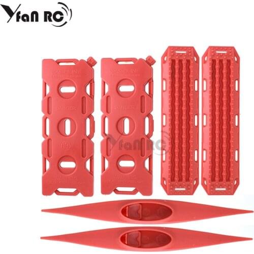 6pcs Rescue Board Spare Fuel Tank Kayak Model Decoration For 1/10 RC Crawler Car TRX4 TRX6 G63 D90 D110 Axial SCX10 G500