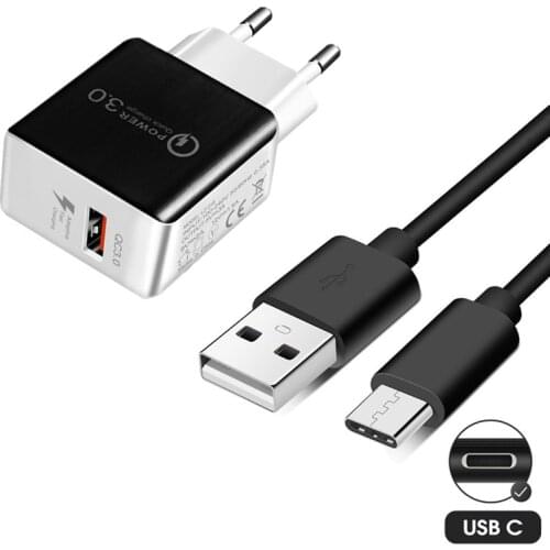 Realme GT Neo 8 Pro Quick Charge Adapter USB 3.0 Fast Charger Type C Cable For Samsung A52 Xiaomi motorola G30 LG Phone Charger
