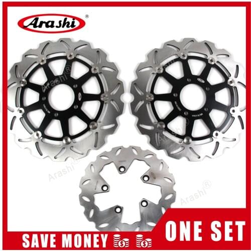 Arashi 1 Set For SUZUKI GSXR 1300 1999-2007 CNC Front Rear Brake Disc Rotors HAYABUSA GSX-R GSXR 1300 99 00 01 02 03 04 05 06 07