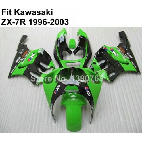 Free custom fairing kit for Kawasaki ninja ZX-7R 1996-2002 2003 silver fairings zx7r 96 97 98 99 00 01 02 03 OI15