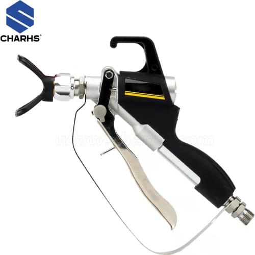 CHARHS High Pressure Airless Paint Spray Gun with repair kit 350Bar / 5000psi Inlet Spray gun Inlet connector: 1/4″NPS