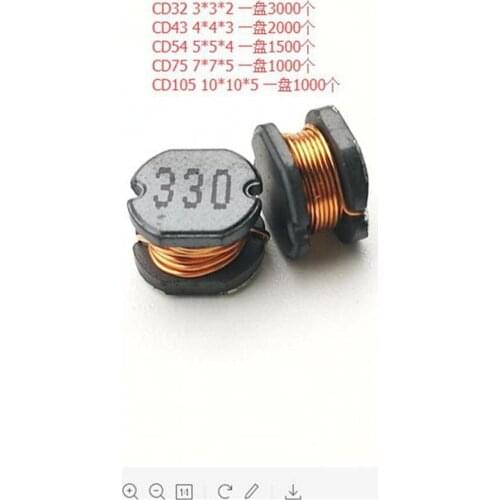 Chip electronics inductor 10uH 15uH 22uH 33uH 47uH 68uH 7X7X5mm wire winding inductor CD75 surface mount inductor,1000pcs/lot