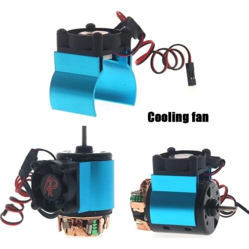 Remote Control Car Motor Single Heat Sink with Thermal Sensor RC Car Accessories for Tamiya Axial SCX10 D90 550 540 Motors
