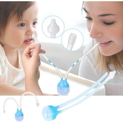 Newborn Baby Safety Nose Cleaner Tool Vacuum Suction Nasal Aspirator Wash Flu Protections Baby Newborn Care Backflow Aspirator