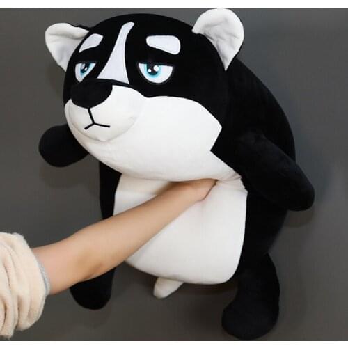 35-70CM Cute Lying Shiba Inu&Husky Dog Plush Toys Cartoon Soft Pillow Stuffed Animal Doll Children Baby Birthday Gift for Girls