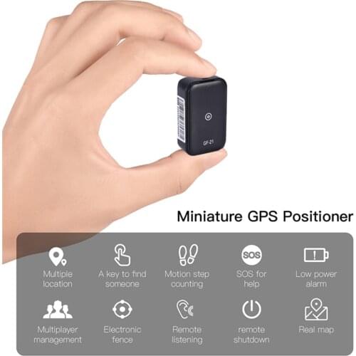 GF21 Mini GPS Real Time Car Tracker Anti-Lost Device Voice Control Recording Locator High-definition Microphone WIFI+LBS+GPS