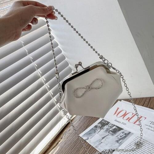 Fashion Exquisite Shoulder Bags Retro Casual Women Totes Shopping Bag Female Leather Solid Color Chain Handbag for Women 2021