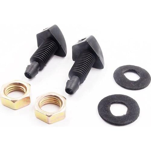 2Pcs set Universal Windscreen Washer Jet Water Spray Nozzle Fit Vehicle Most Car