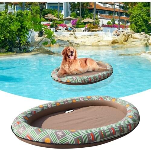 Pet Dogs Inflatable Hammock Pet Swimming Pool Floating Bed Spring Summer Water Toy Dog Cat Water Fun Toys Pet Supplies