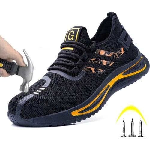 Indestructible Ryder Shoes Men and Women Steel Toe Cap Safety Work Boots Air Puncture-Proof Non-Slip Sneakers Lightweight Breath