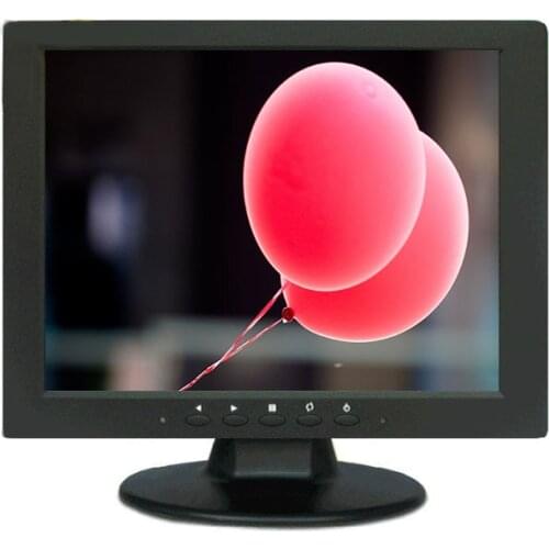 Newest Zhixianda 10.4 Inch Plastic Resistive Touch Screen Monitor with VGA/HDMI/USB/AV/BNC Interface