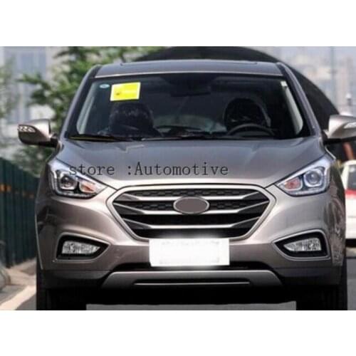 Original ABS Chrome Front Grille Around Trim Racing Grills Trim For 2013 2014 2015 for Hyundai ix35