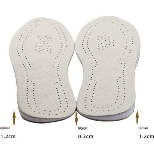 Genuine Leather O/X Leg Orthopedic Insoles Correction Shoe Inserts for Foot Alignment Knock Knee Pain Bow Legs Valgus Varus New
