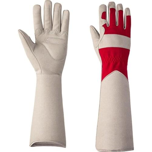 Professional Gardening Gloves Unisex Long Work Gloves Cutting Thorn Proof With Long Cuff Forearm Protection For Flower Planting