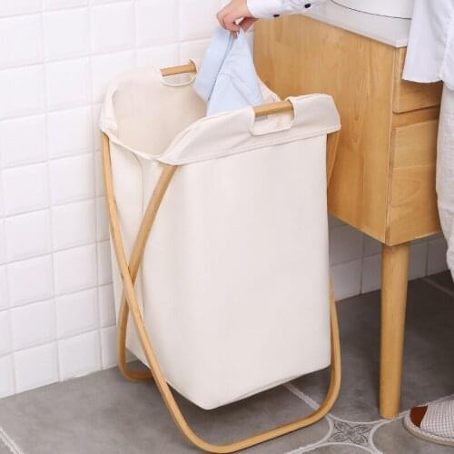 Simple Japanese-style Laundry Basket Nanzhu X-type Laundry Basket Waterproof Oxford Cloth Storage Basket Folding Laundry Storage